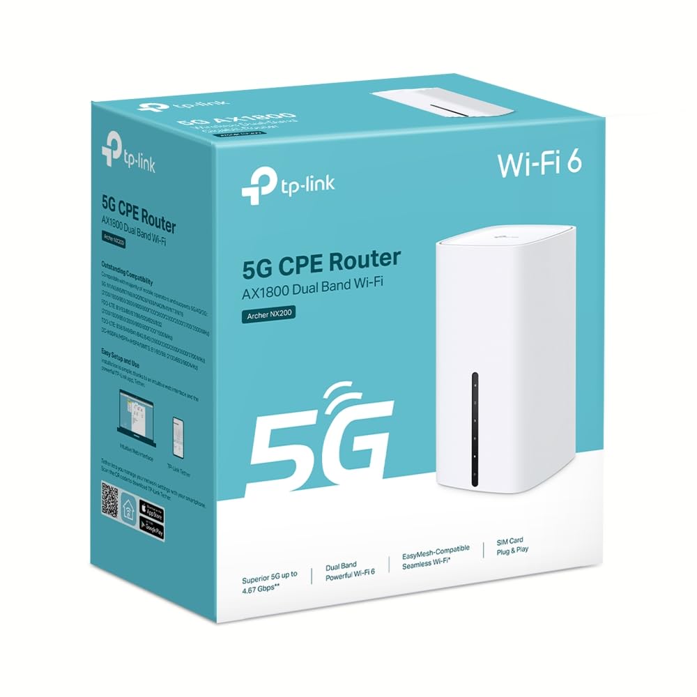 TP-Link Archer NX200 – LTE Wi-Fi 6 Router AX1800 mit SIM-Slot & Gigabit-Ports
