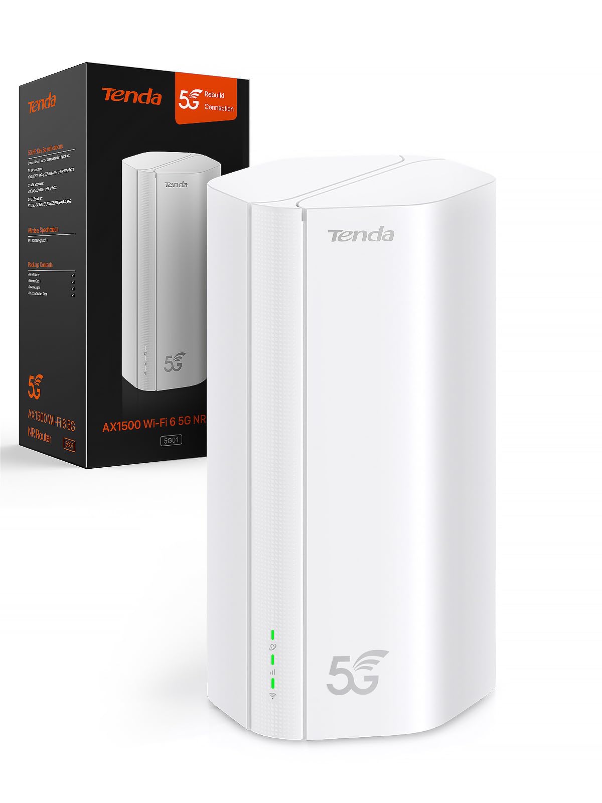 Tenda 5G01 – 5G Wi-Fi 6 Router für Nano-SIM mit Gigabit-Port & Mesh+