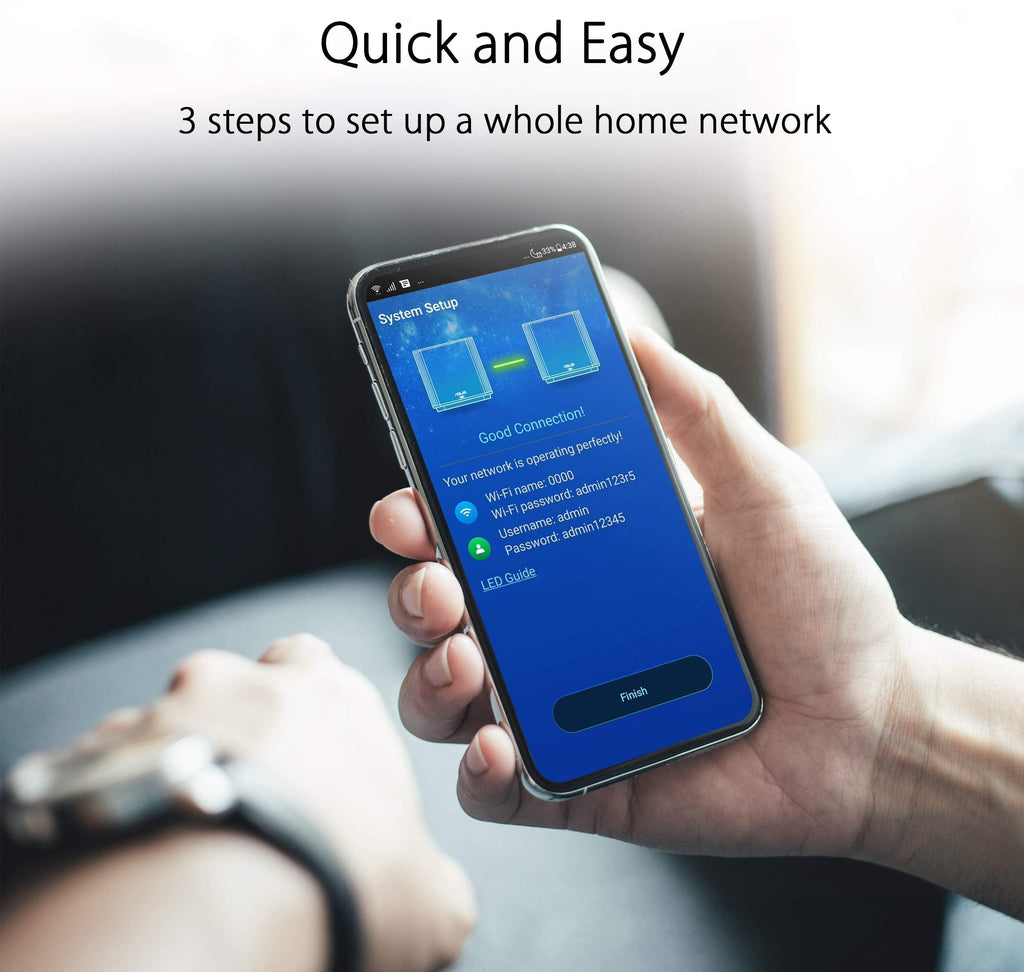 ASUS ZenWiFi XT8 AX6600 WiFi 6 Mesh System – 2er-Set, AiMesh, 2.5G WAN & AiProtection