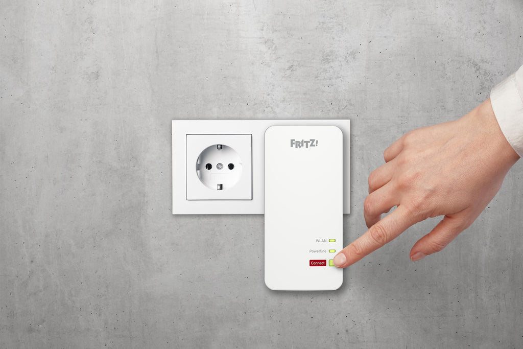 FRITZ!Powerline 1240 AX Set – Gigabit-Powerline mit Wi-Fi 6 Access Point