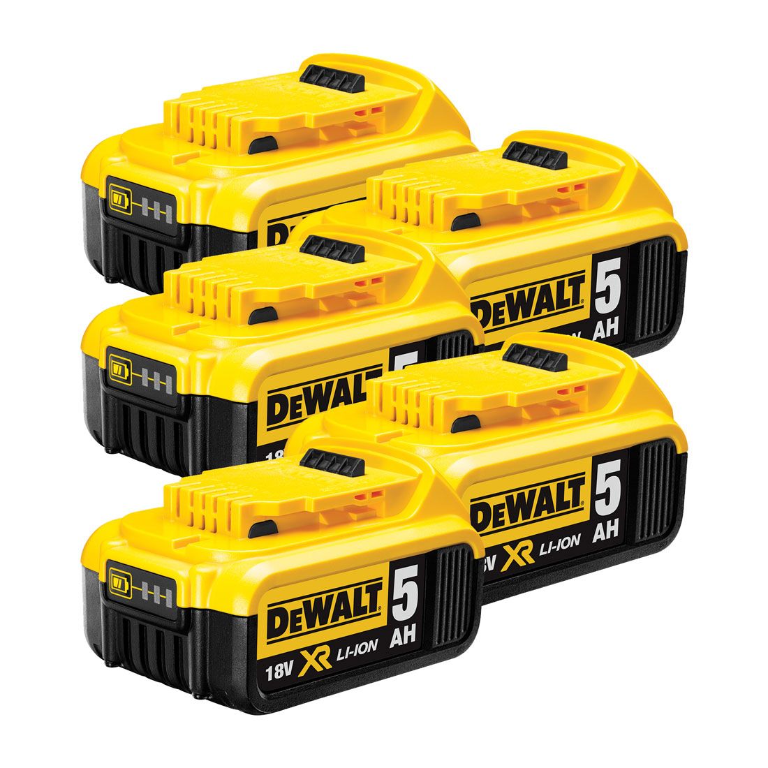 DeWalt DCB184X5 18v 5Ah Li-Ion XR Slide Akku x5 Packung