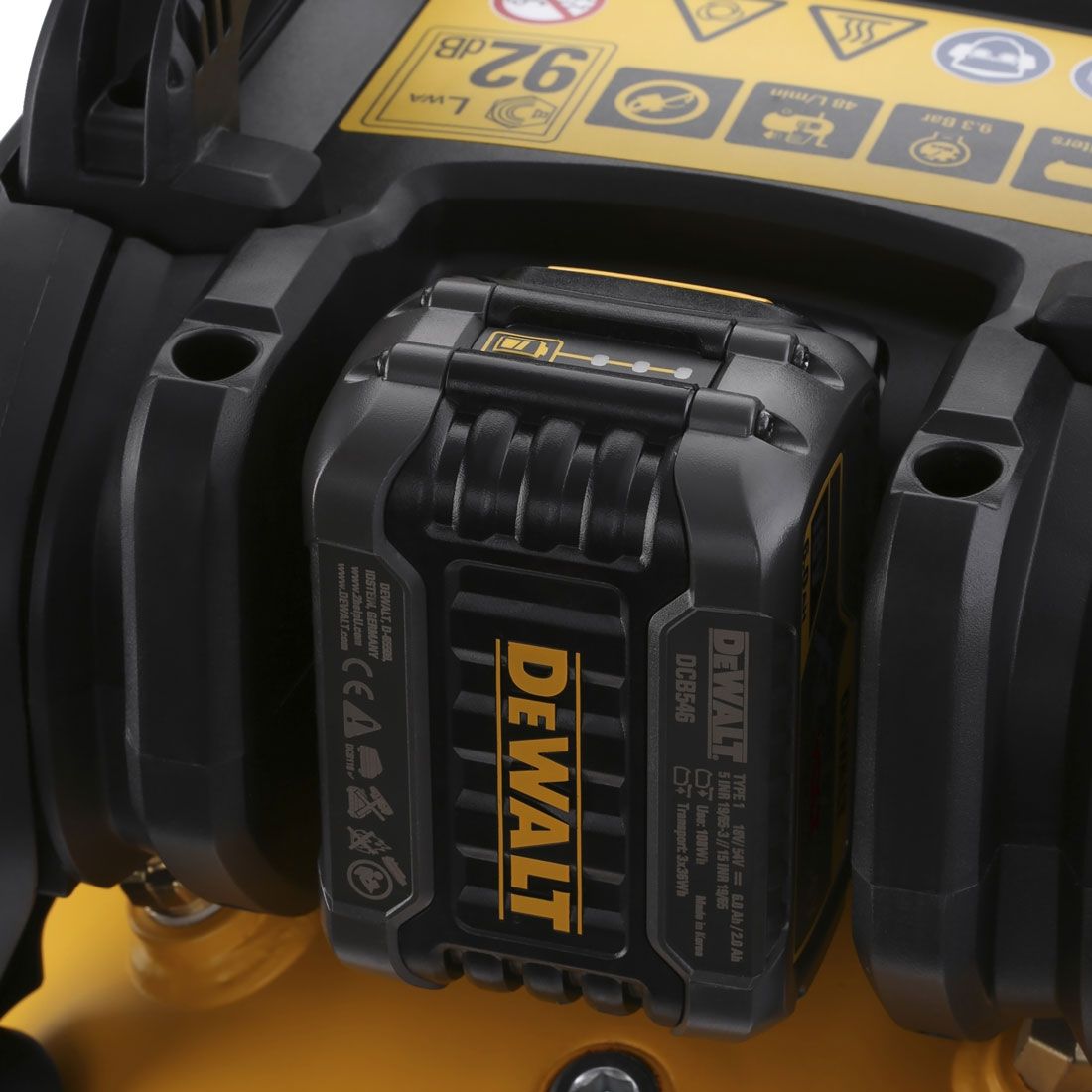 DeWalt DCC1054T2-GB 54v XR FLEXVOLT Akku 10L Luftkompressor inkl. 2x DCB546 Akkus