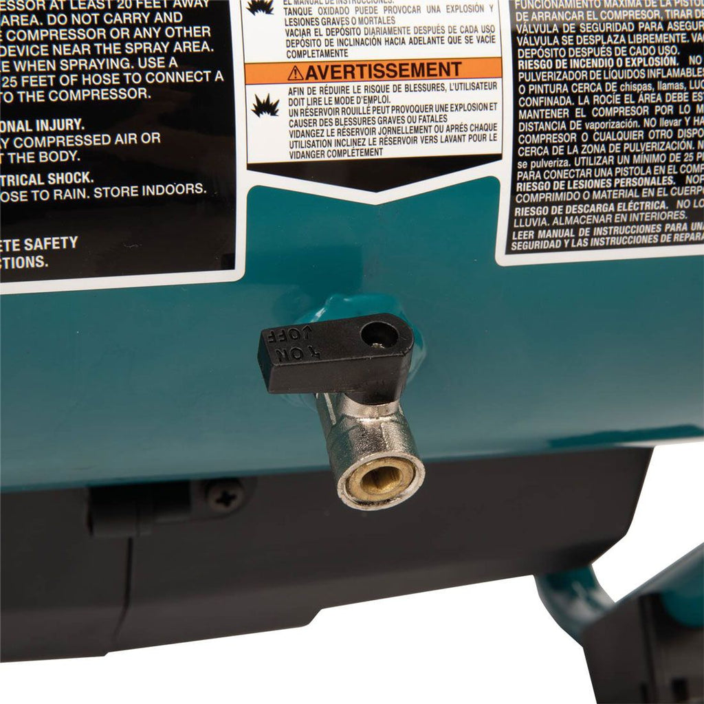 Makita AC001GZ 40v Max XGT geräuscharme Serie bürstenlos 7.6L Luftkompressor ohne Akku und Ladegerät