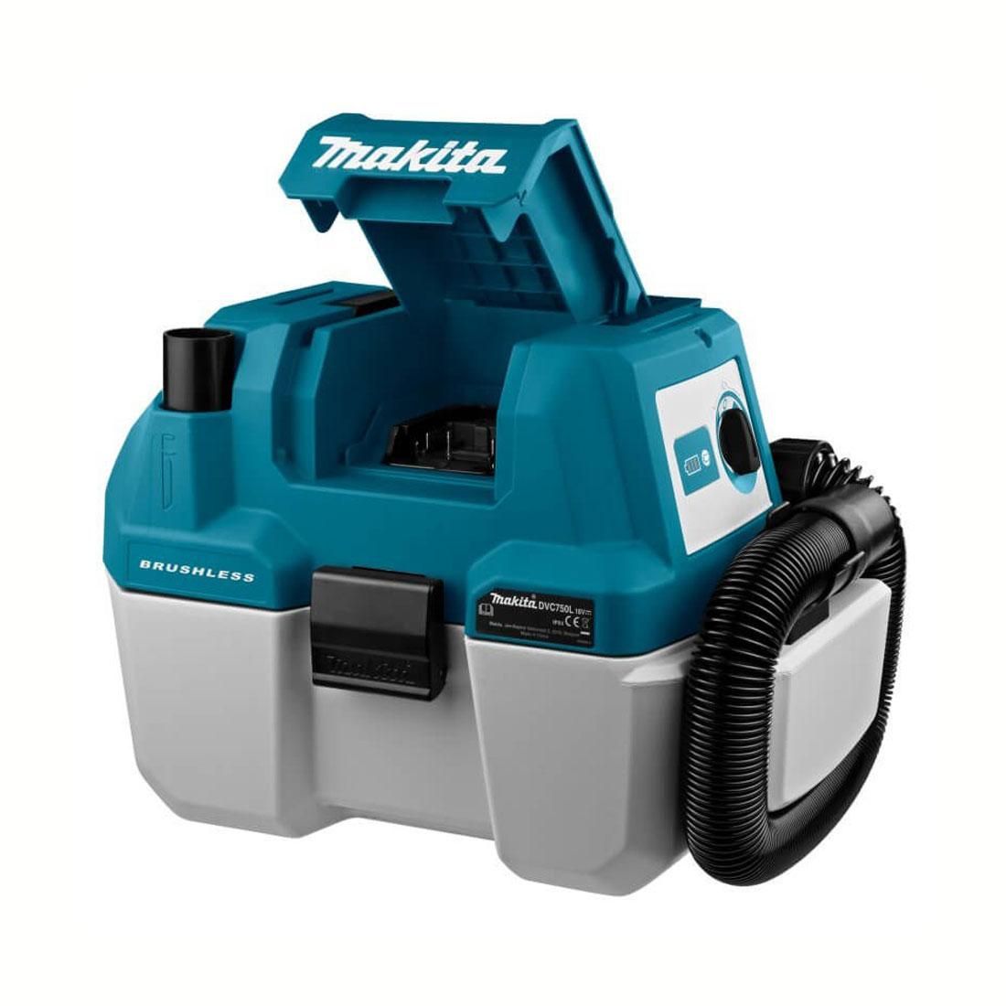 Makita DVC750LZ 18v LXT BL 7.5L L-Class Nass-/Trocken Staubsauger ohne Akku und Ladegerät
